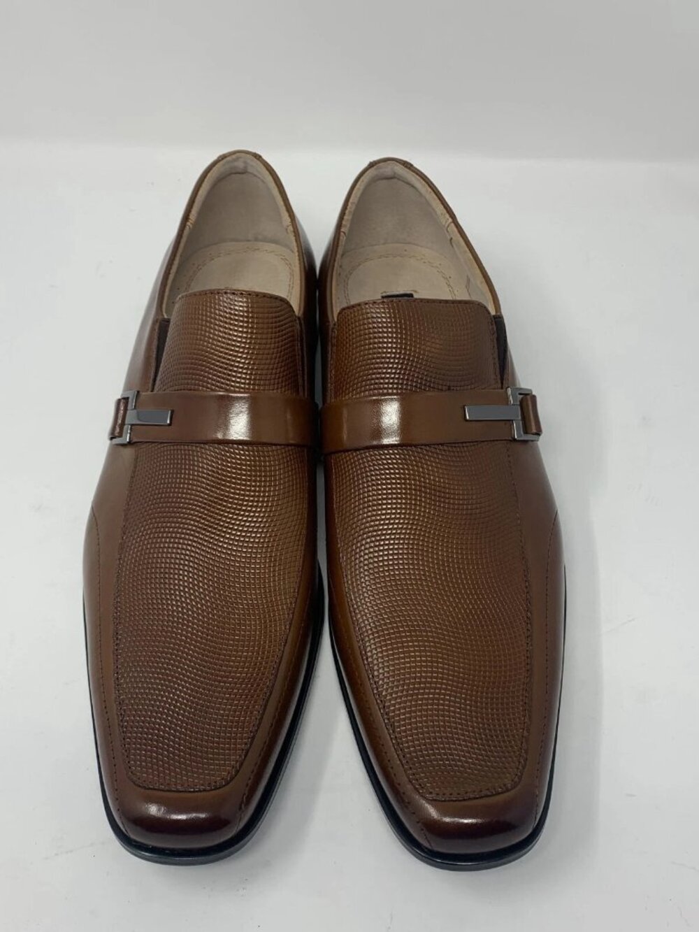 Stacy Adams Beau 24692-221 Loafers Men 7.5 M Cognac Leather Moc Toe Slip On
